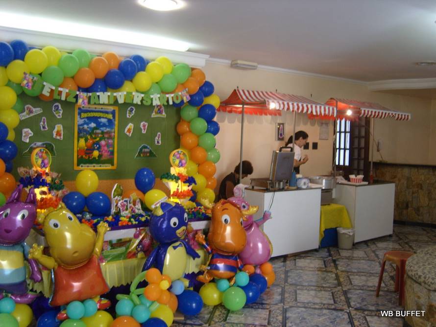Barraquinhas WB Buffet montadas em evento